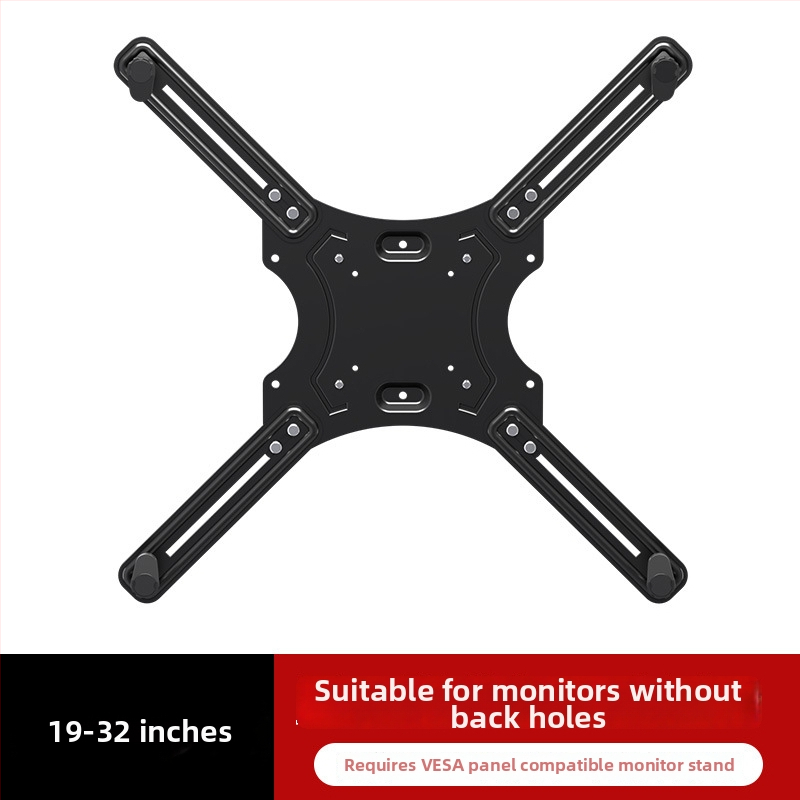 Otáčajúci držiak na monitor WK003, studenoválcovaná oceľ, 5 kg, zadný VESA adaptér