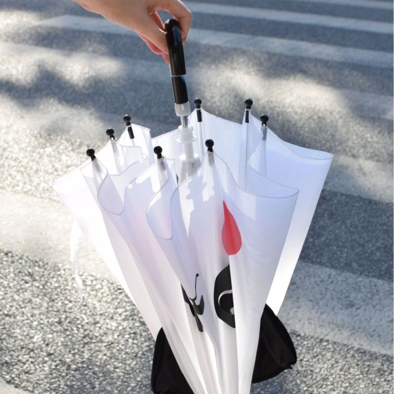 Dječji kišobran s pandom – crtani dizajn, kupol od poliestera, 8 rebara od legiranog materijala, ručno otvaranje i zatvaranje, plastična drška