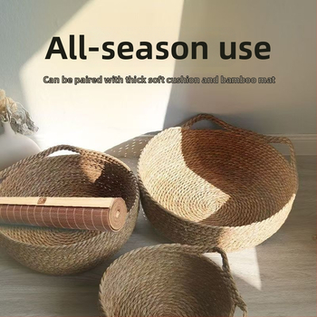 Всесезонно плетено котешко гнездо, PP памук, котешко легло и спална постелка