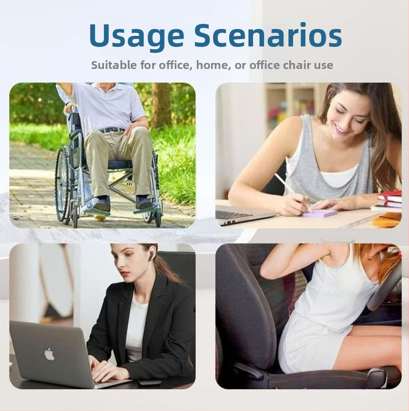 Gélová sedacia podložka - prenosná, skladacia, hrubšia, vhodná do auta, na vonkajšie použitie, domov a kanceláriu; materiál: sandwich tkanina; výplň: TPE