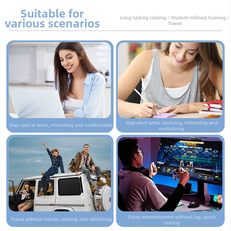 Охлаждащ нашийник за врата с PVC и ледени кристали, тегло 100/125/135 г, опростен стил, възможност за персонализация