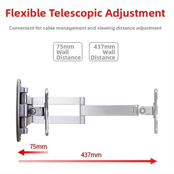 Panduo univerzálny nástenný držiak pre LCD monitor s otáčaním a vysúvacím ramenom