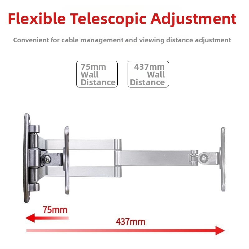 Panduo univerzálny nástenný držiak pre LCD monitor s otáčaním a vysúvacím ramenom