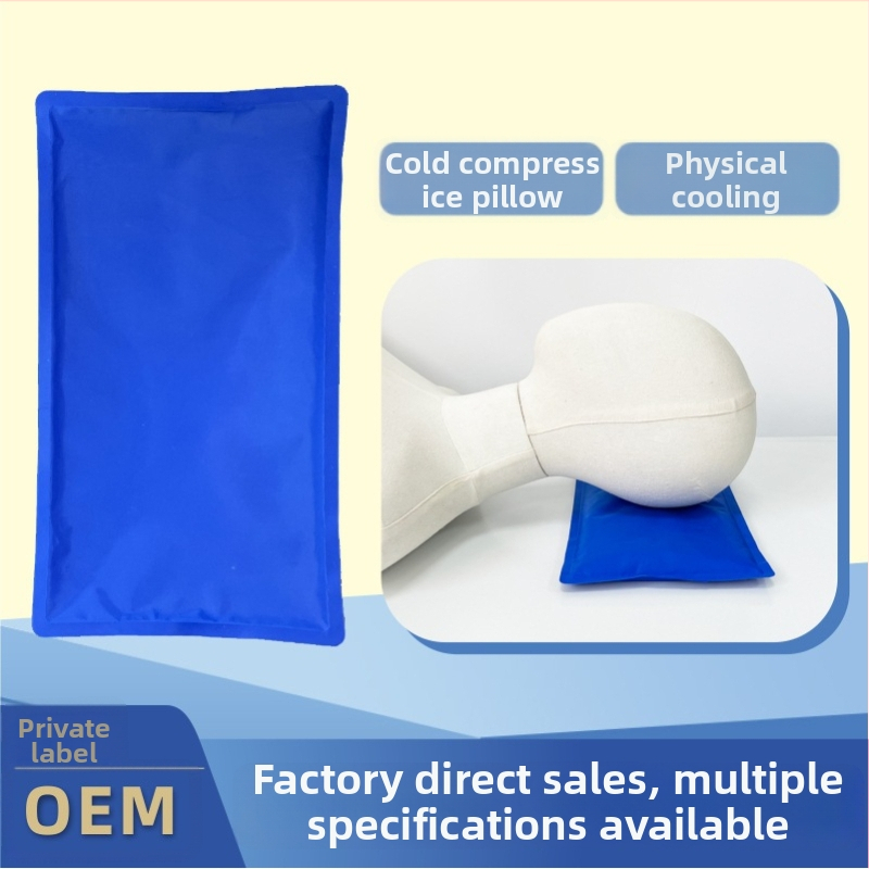ľadová vankúš s chladením gélom, potiahnutá tkanina, dlhé chladenie, opakovane použiteľný