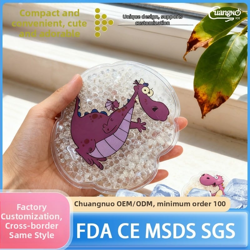 Охлаждаща подложка с гелени ледени зърна, PVC материал, цифров печат, дизайн по форма