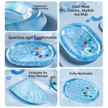 Котешка надуваема охлаждаща подложка, PVC материал, антинадраскваща, подходяща за котки (PVC; надуваема; охлаждаща; антинадраскваща; за котки)