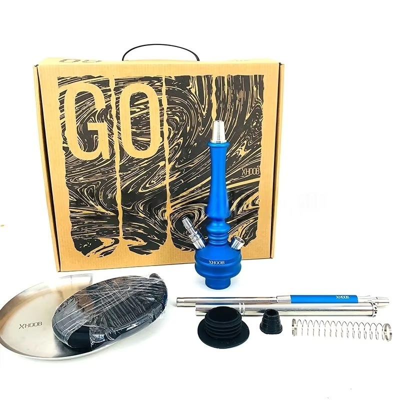 Mini set vodne nargile - metal, GS9899, brend 4234, prenosno za vanjsku upotrebu i putovanja autom