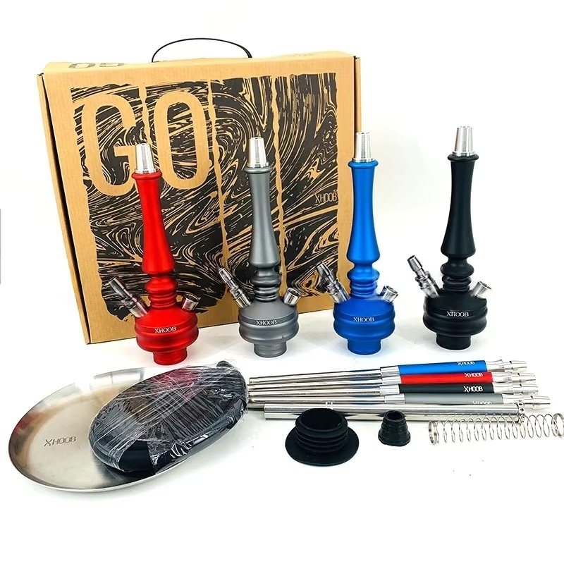 Mini set vodne nargile - metal, GS9899, brend 4234, prenosno za vanjsku upotrebu i putovanja autom