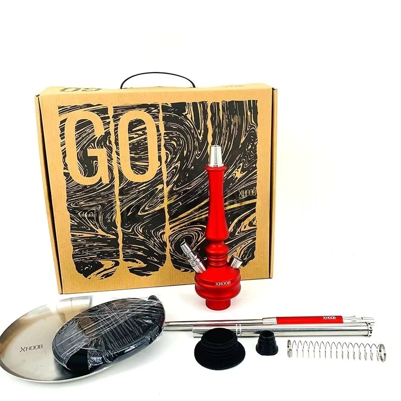 Mini set vodne nargile - metal, GS9899, brend 4234, prenosno za vanjsku upotrebu i putovanja autom
