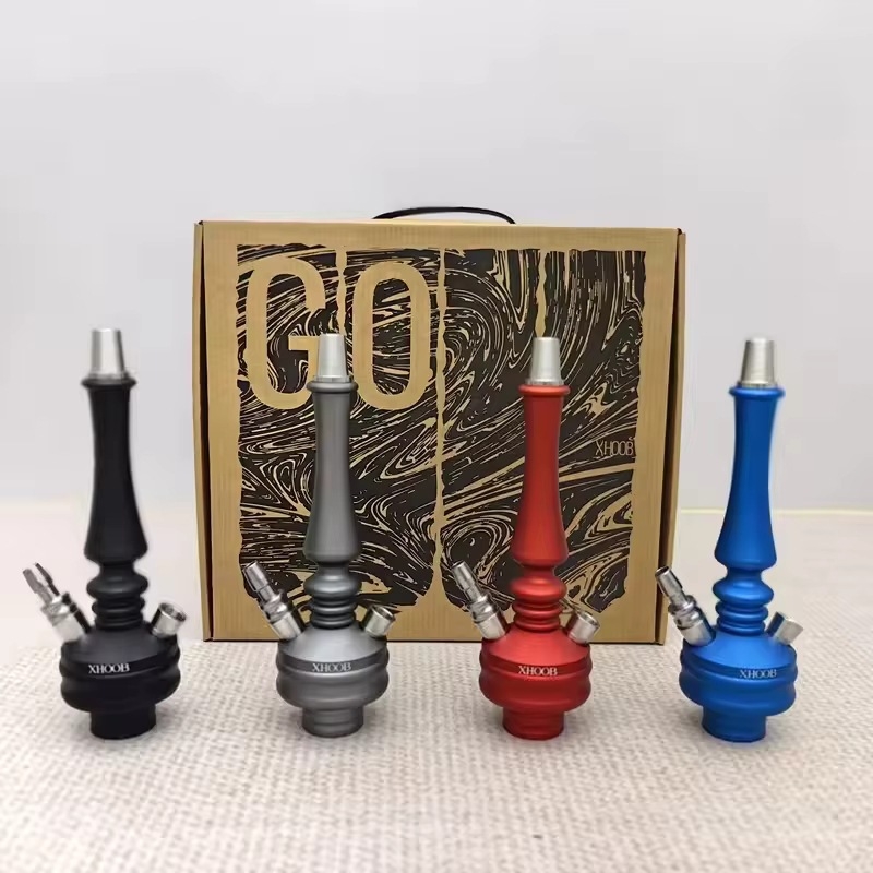 Mini set vodne nargile - metal, GS9899, brend 4234, prenosno za vanjsku upotrebu i putovanja autom