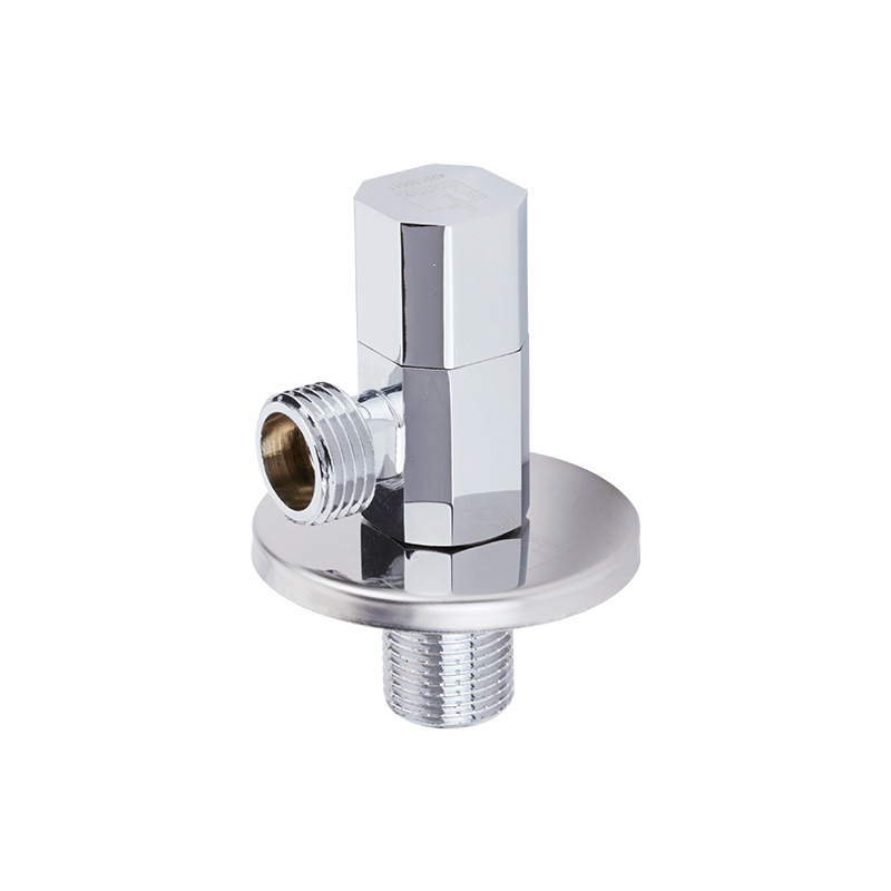 Bakreni kutni ventil, model F003, ugradnja u zid, radni tlak 1,5 MPa, unutarnji promjer 4 mm