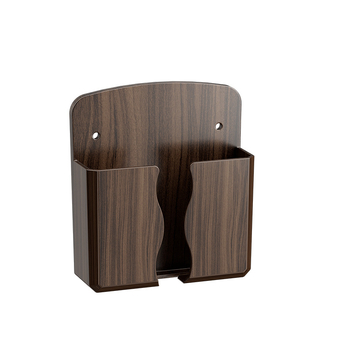 Organizator de depozitare montat pe perete pentru noptiere, cu suport de încărcare pentru telefon și suporturi pentru telecomenzi (Plastic • Model 61-22 • Rezistent la praf • Rotativ • Detasabil)