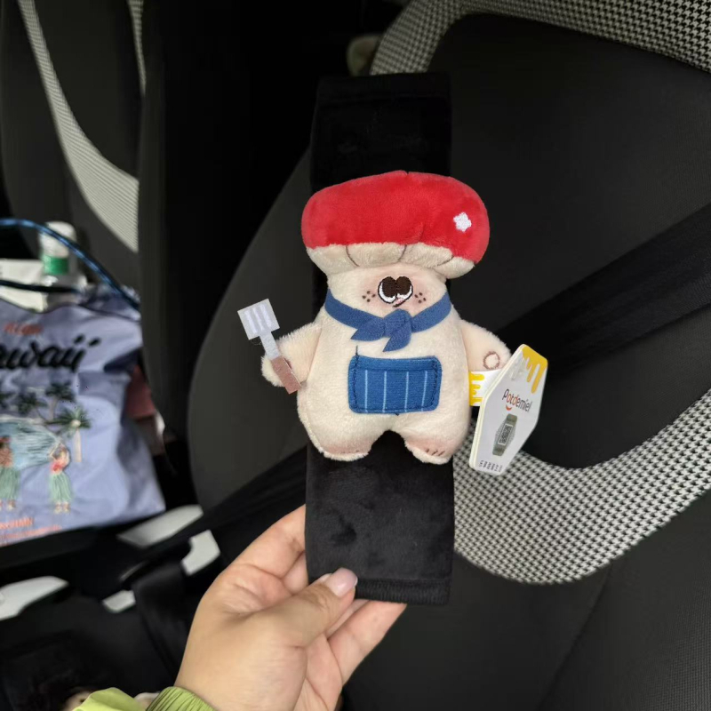 Binhan auto jastučić za ramenski pojas, u obliku graha, karikatura dizajn, poliester, 100 g