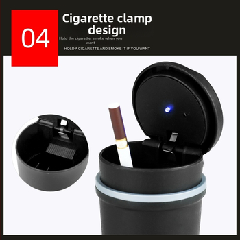 Τασάκι αυτοκινήτου με φως, πλαστικό, μάρκα Shumai, χύτευση