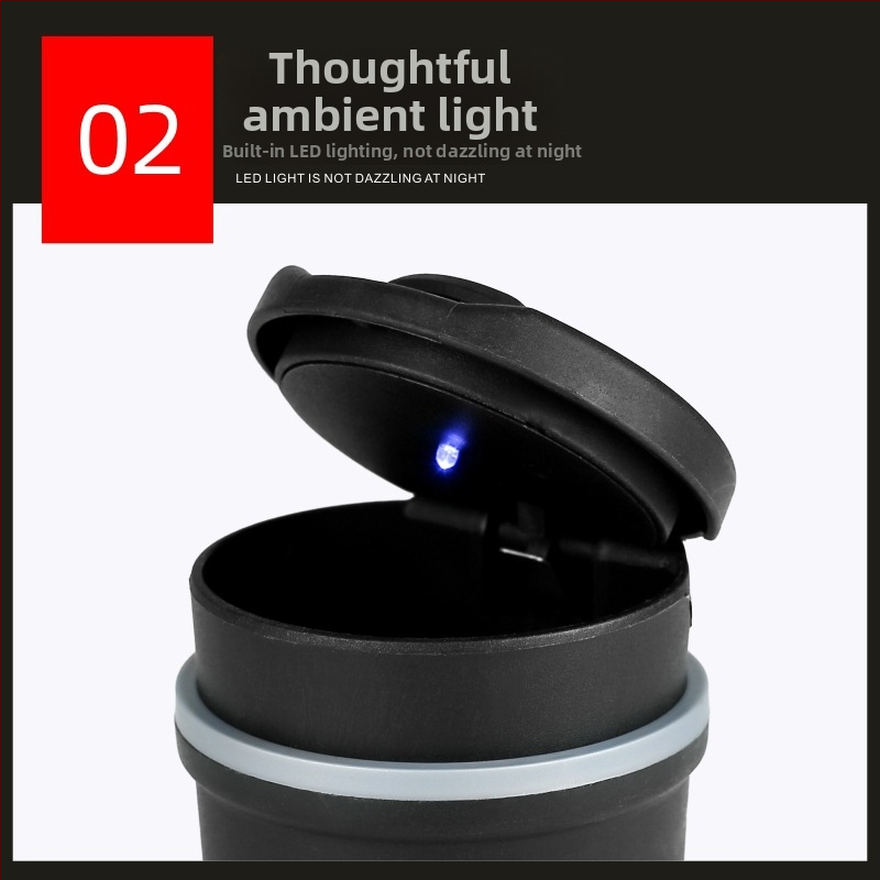 Τασάκι αυτοκινήτου με φως, πλαστικό, μάρκα Shumai, χύτευση