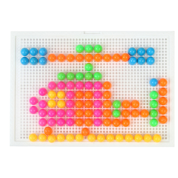 3D puzzle ploča za djecu 3–6 godina, edukativni blokovi s gljivičnim klinovima (MGD-001, plastika, DIY)