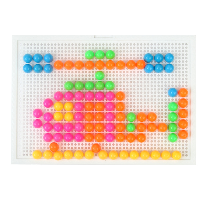 3D puzzle ploča za djecu 3–6 godina, edukativni blokovi s gljivičnim klinovima (MGD-001, plastika, DIY)