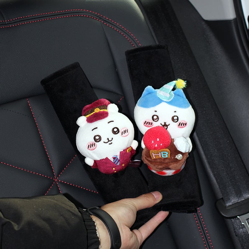 Usachi Cartoon Pokrivač Ramena Sigurnosnog Pasa za Auto, Poliester, 60 g, Crtani Stil, Unutarnja Dekoracija