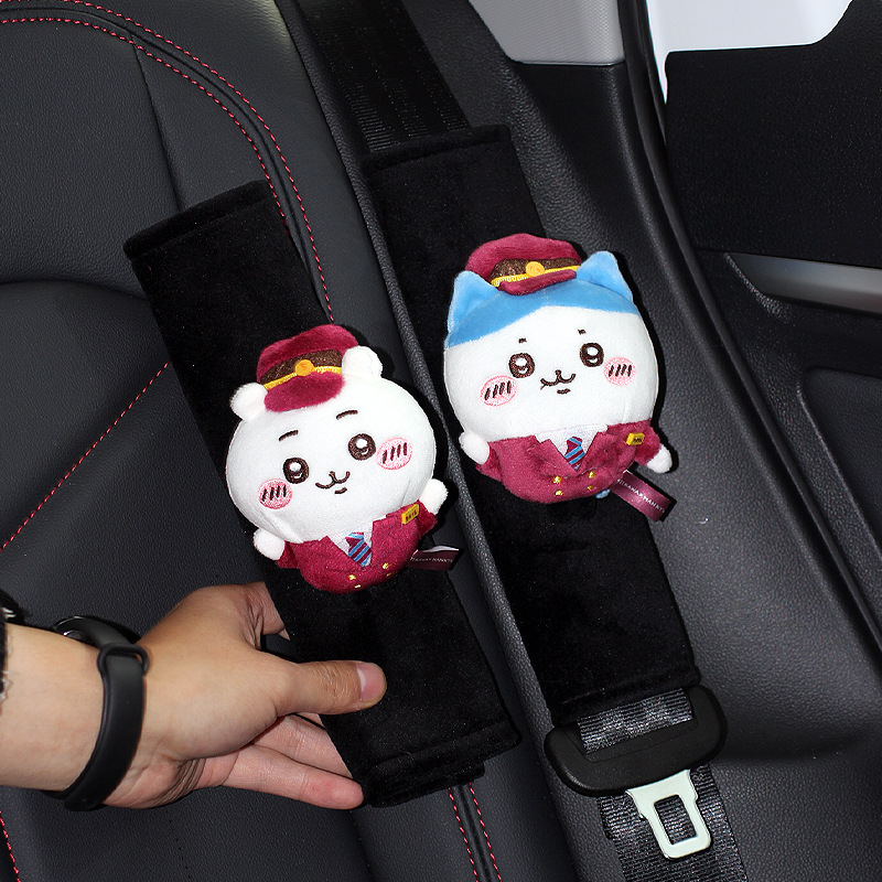 Usachi Cartoon Pokrivač Ramena Sigurnosnog Pasa za Auto, Poliester, 60 g, Crtani Stil, Unutarnja Dekoracija