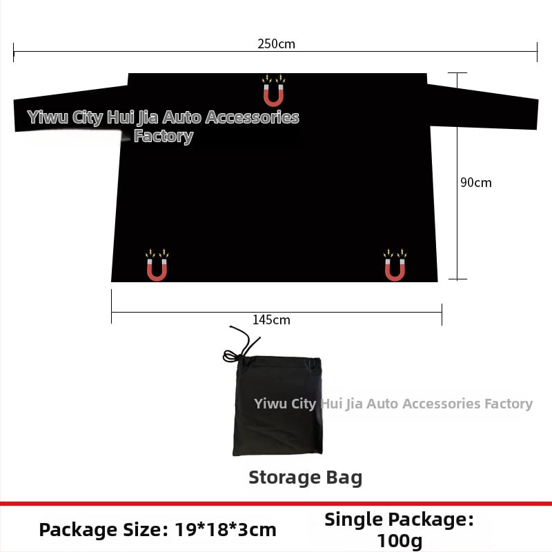 Universal κάλυμμα χιονιού για το πίσω παρμπρίζ αυτοκινήτου με μαγνητική τοποθέτηση, μινιμαλιστικός σχεδιασμός με ρίγες, 100 g