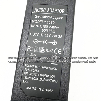 Napájací adaptér 12V 3A/4A/5A pre LCD displeje, monitory, set-top boxy a systémy monitorovania