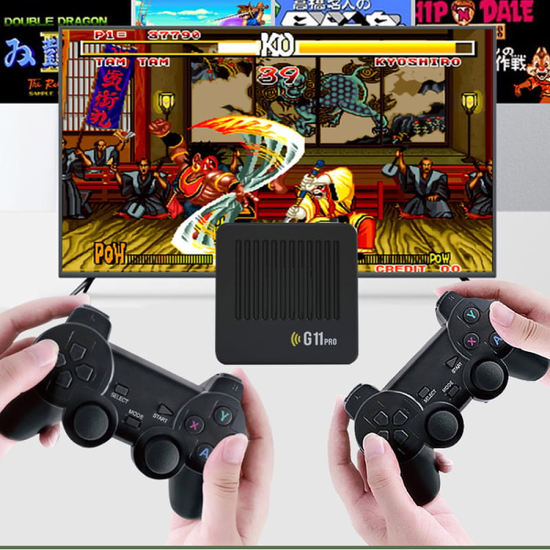Consolă de jocuri pentru TV de casă cu sistem dual, set-top box, 4K HD, Android, 64GB, controlere fără fir