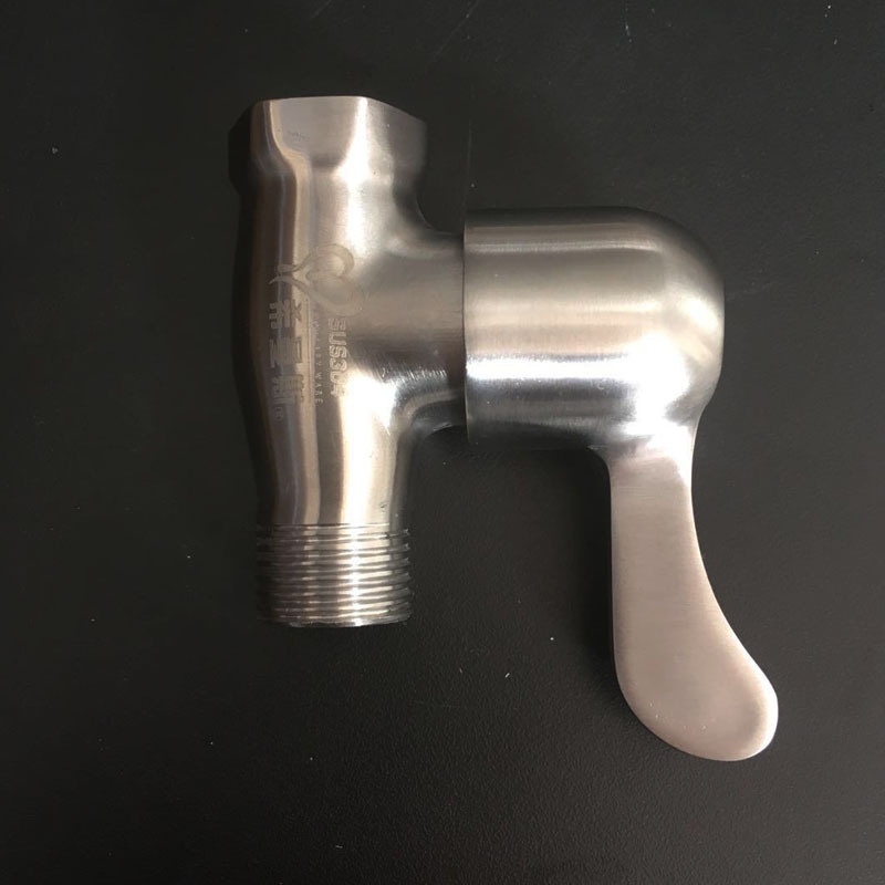 Ventil od nehrđajućeg čelika 304, kutni ventil s dvostrukim navojem, model XMS-2501, radni tlak 1.0 MPa