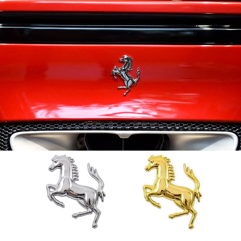 3D метални автомобилни емблеми стикер комплект — цинкова сплав, самозалепващ монтаж, карикатурен дизайн