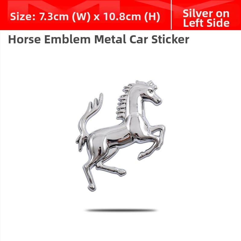 3D метални автомобилни емблеми стикер комплект — цинкова сплав, самозалепващ монтаж, карикатурен дизайн