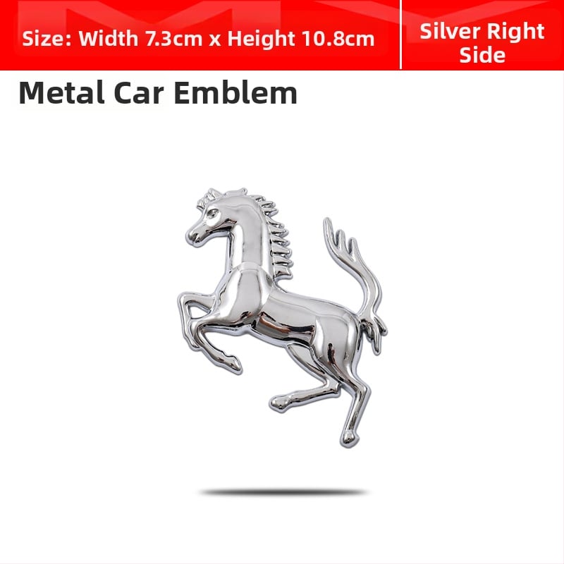 3D метални автомобилни емблеми стикер комплект — цинкова сплав, самозалепващ монтаж, карикатурен дизайн