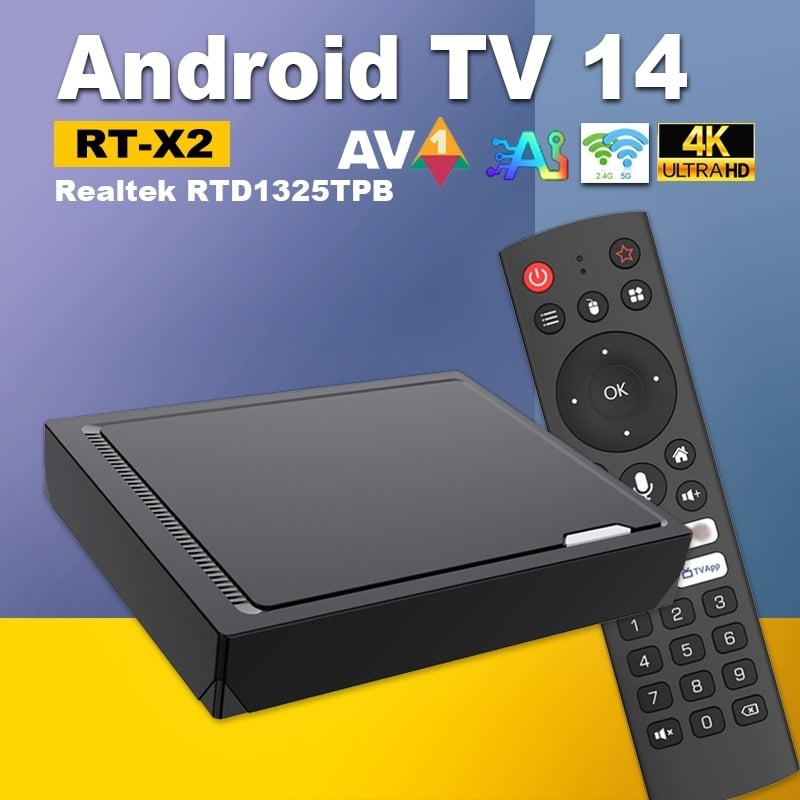 Κουτί Set-Top Box Realtek RTD1325TPB, 4GB RAM, 32GB απο storage? 32GB αποθηκευτικός χώρος, 4K μέσω HDMI, Android OS