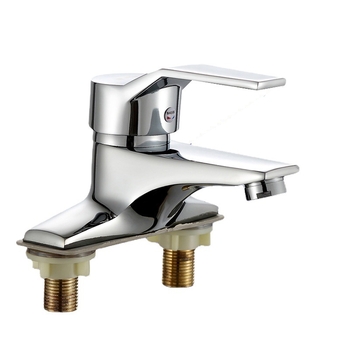 Bakreni miješalica za umivaonik s toplom i hladnom vodom, keramički jezgreni ventil, radni raspon 0–90°C, nazivni tlak 0,8–1,2 MPa