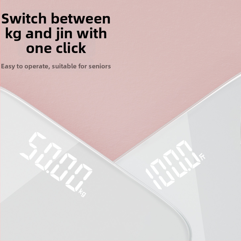 Thousand Sure S450 Ψηφιακή ζυγαριά σώματος, εύρος 0,5–180 kg, tempered glass, LCD οθόνη, επαναφορτιζόμενη μπαταρία