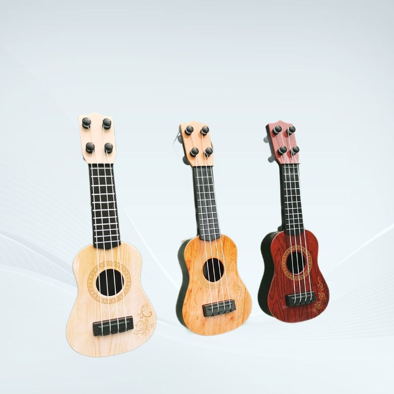 Plastična igračka ukulele – mini četverostruna gitara za djecu 4–6 godina, edukativni glazbeni instrument