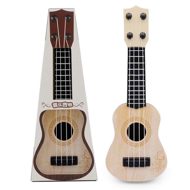 Plastična igračka ukulele – mini četverostruna gitara za djecu 4–6 godina, edukativni glazbeni instrument
