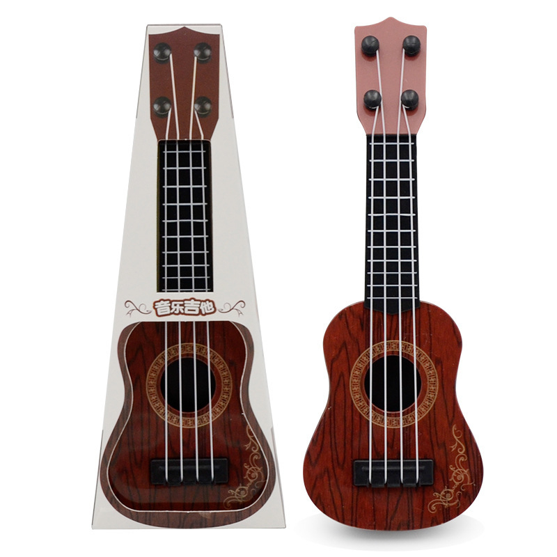 Plastična igračka ukulele – mini četverostruna gitara za djecu 4–6 godina, edukativni glazbeni instrument