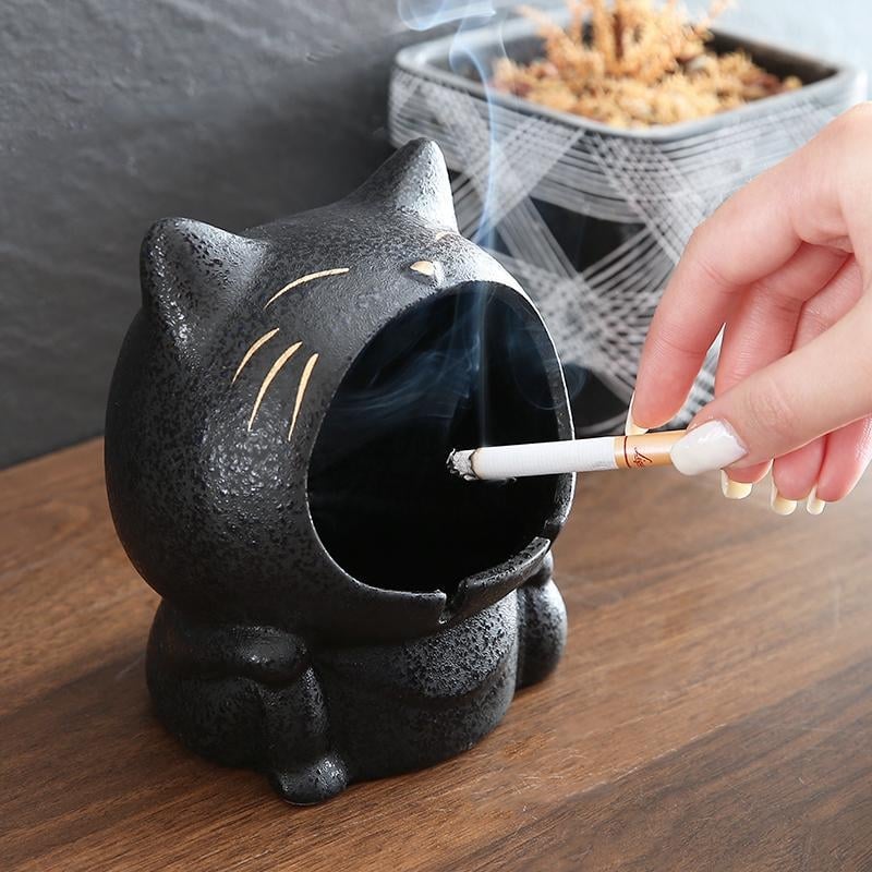 Keramički pepeljara s dizajnom mačje šape, za kućnu dnevnu sobu, japanski stil, sprječava rasipanje pepela