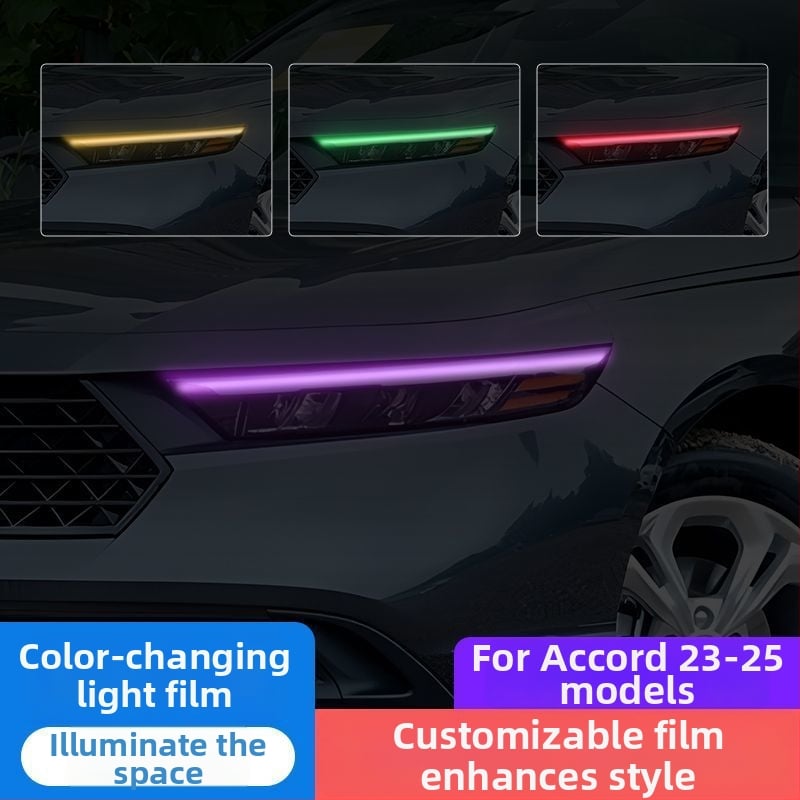Филм за смяна на цвета на фаровете за Honda Accord 2023-2025, декоративна лепенка за дневни светлини.