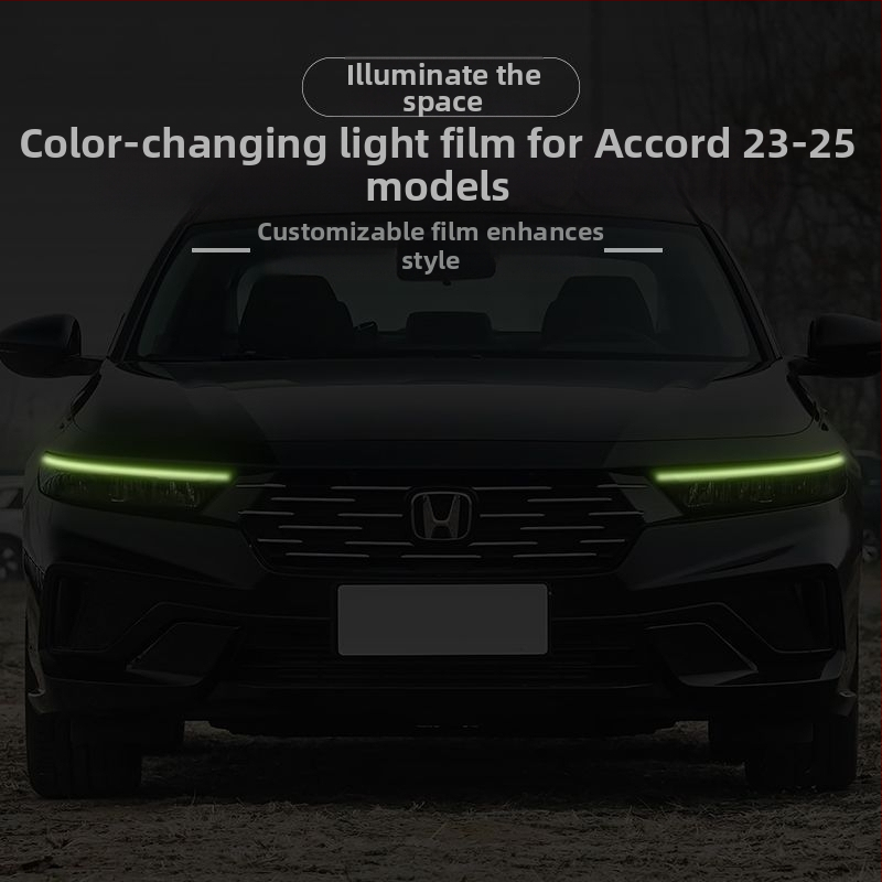 Филм за смяна на цвета на фаровете за Honda Accord 2023-2025, декоративна лепенка за дневни светлини.