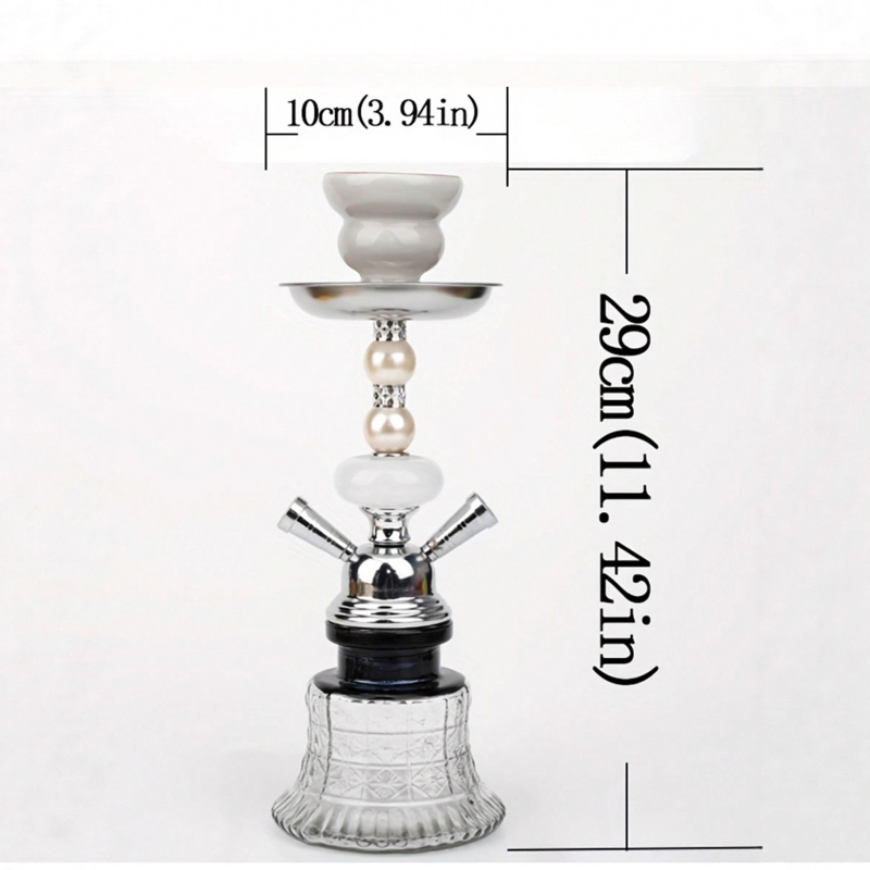 Akril Shisha set s arapskim stilom, dvostruka cijev, mala posuda, veliki oblak — Marka: Yingtai; Materijal: akril; Kutija: 24 kom; Privatna marka ovlaštena