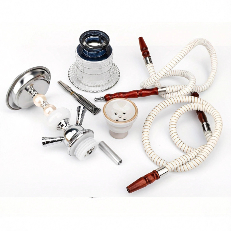 Akril Shisha set s arapskim stilom, dvostruka cijev, mala posuda, veliki oblak — Marka: Yingtai; Materijal: akril; Kutija: 24 kom; Privatna marka ovlaštena