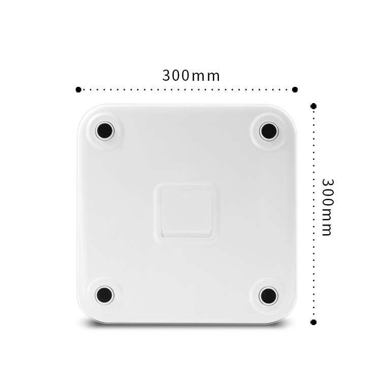 Έξυπνη ζυγαριά σώματος με VA μεγάλη οθόνη, Bluetooth για παρακολούθηση υγείας, μέτρηση λίπους και υδάτων σώματος, πλατφόρμα από ασφαλές κρύσταλλο, τροφοδοσία με 3 μπαταρίες AA