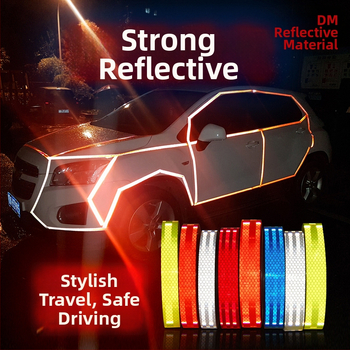 Dm/Daoming Каросерийни рефлекторни лепенки, акрил, ромбов модел, монтаж с лепило