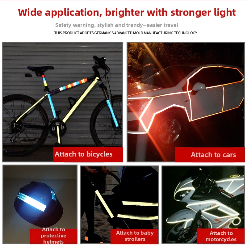 Dm/Daoming Каросерийни рефлекторни лепенки, акрил, ромбов модел, монтаж с лепило