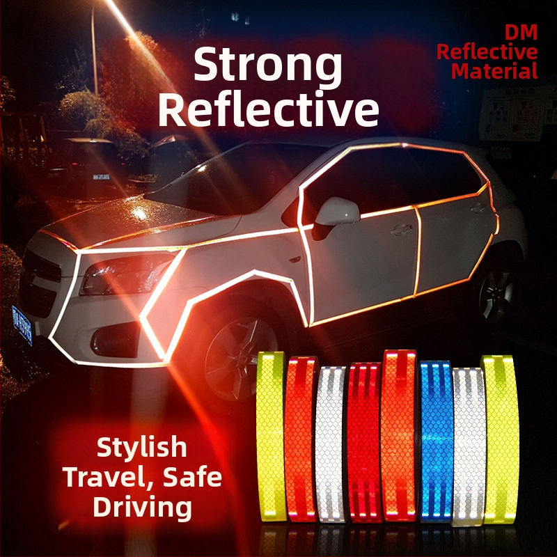 Dm/Daoming Каросерийни рефлекторни лепенки, акрил, ромбов модел, монтаж с лепило