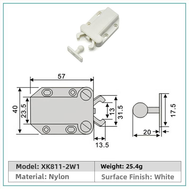 Xukun XK811 Nylon zatvarač vrata na pritisak, zidna montaža, automatsko upravljanje