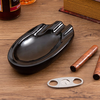 Keramički pepeljar za cigare, europski stil, prilagodljiv s logotipom, dekorativan i pogodan za kolekciju i skladištenje, višekratno upotrebljiv