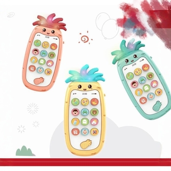 Dvojezični obrazovni telefon za djecu – glazba/glas, odziv dodira, plast, napajanje baterijama, uzrast 4–6 godina