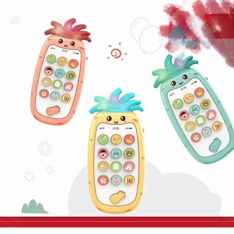 Dvojezični obrazovni telefon za djecu – glazba/glas, odziv dodira, plast, napajanje baterijama, uzrast 4–6 godina