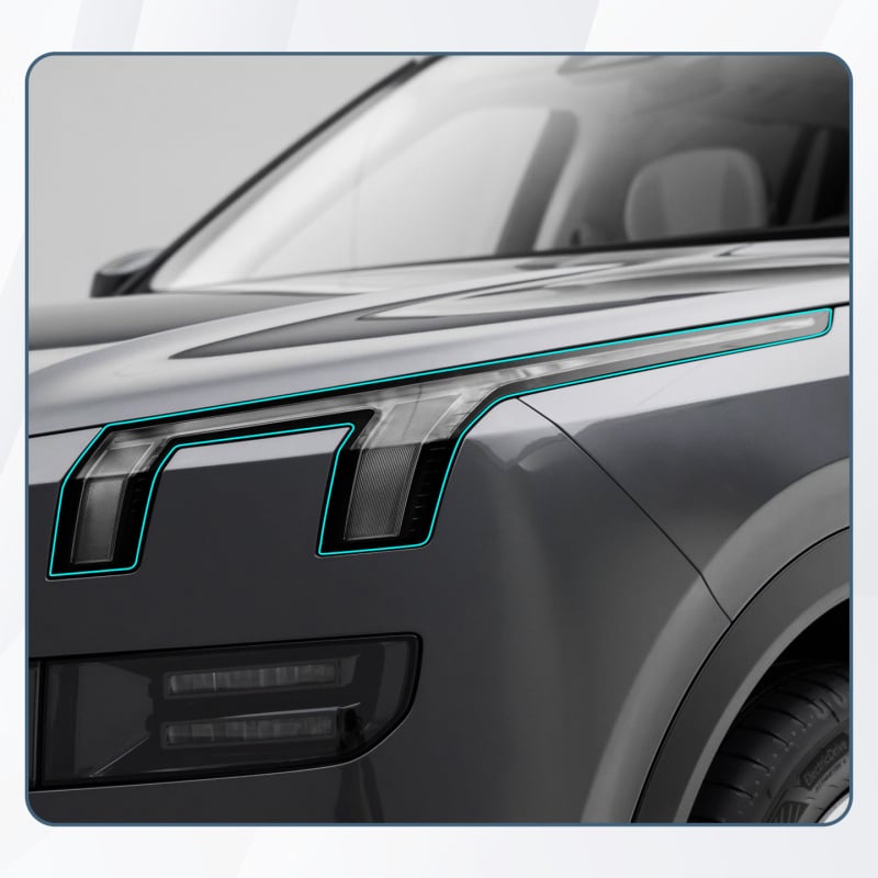 Филм за фарове за Lynk & Co 900, TPU материал, DRL филм, прозрачен